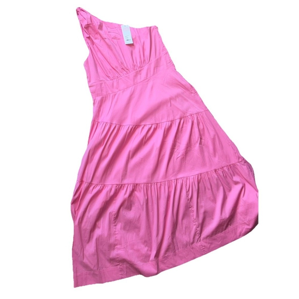 New Lilly Pulitzer Lucilyn One Shoulder Maxi Dress Tiered Confetti Pink 16 - Picture 6 of 9